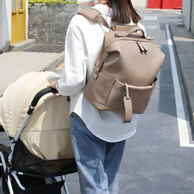 sac a langer multifonctionnel beige