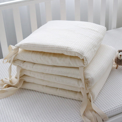 tour de lit bebe baby hut gaufre blanc