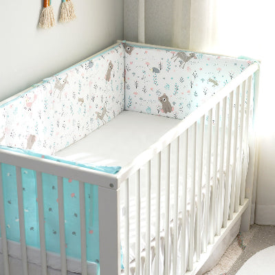 tour de lit bebe baby hut ours vert
