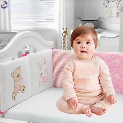 tour de lit bebe ourson fixation securise