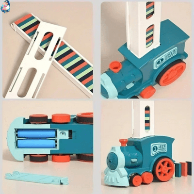 Train automatique éducatif DOMINOTIS™ - bebemam.com