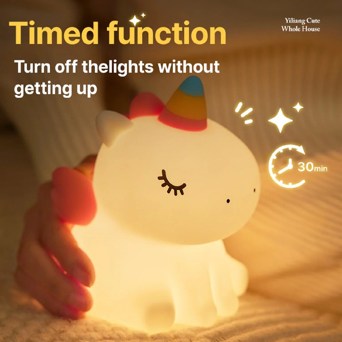 Veilleuse bébé LICORNE™ - bebemam.com