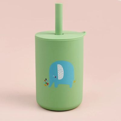 verre bebe anti fuite silicone vert