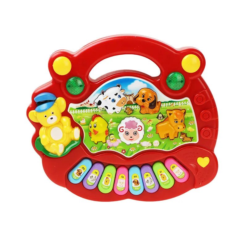 Jouet musical bebe keyboard rouge