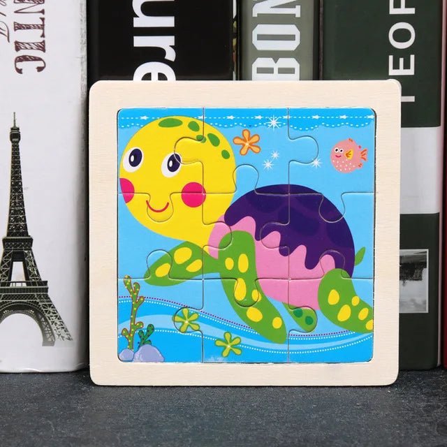 Puzzle 3d Montessori en bois pour bébés : ANIFRI - bebemam.com