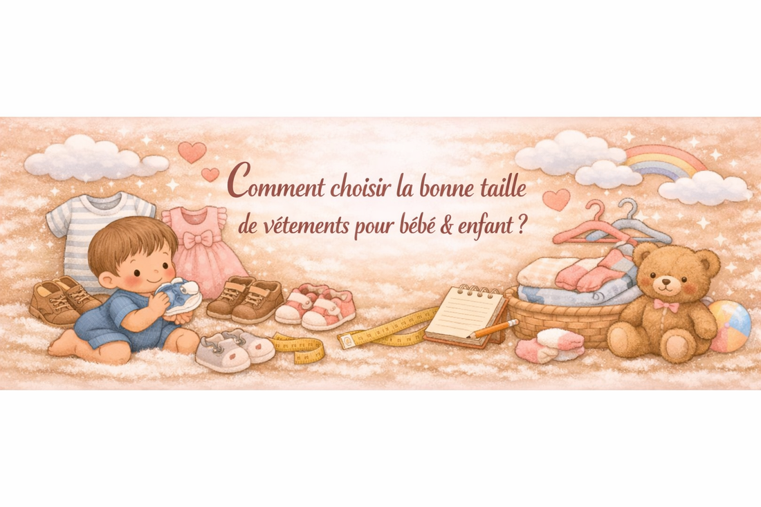 Vêtements bébé & enfant : choisir la bonne taille facilement