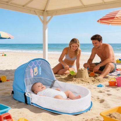 Nid de bébé pliant | Nomade avec moustiquaire