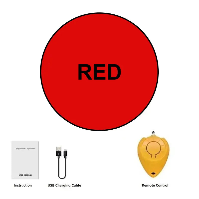 Balle volante lumineuse hover ball rouge