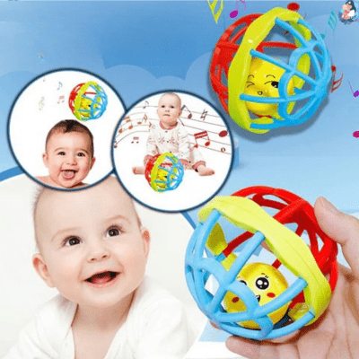 Hochet en caoutchouc souple pour bebe soft ball compagnon apaisant