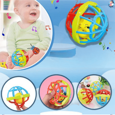 Hochet en caoutchouc souple pour bébé soft ball compagnon ideal