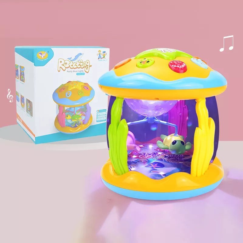 Jouets musicaux avec projecteur drum toy violet