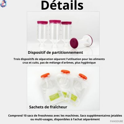 Aliments pour bébé /Station de compression purée BABY FOOD - bebemam.com