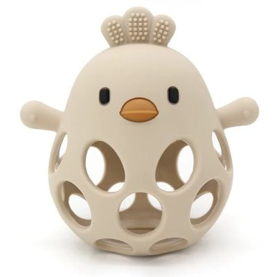 anneau de dentition poussin beige