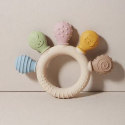 anneau de dentition renard multicolore