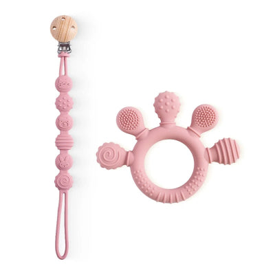 anneau de dentition silicones rose clairs