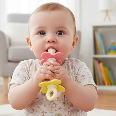 anneau de dentition textures multiples