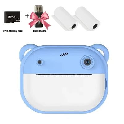 appareil photo instantane enfant bleu