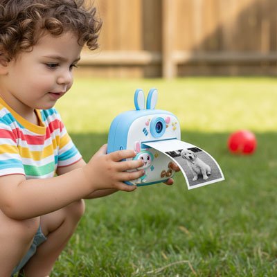 appareil photo instantane enfant design ludique