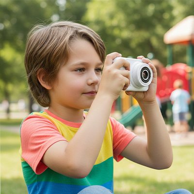 appareil photo pour enfant design compact et ergonomique