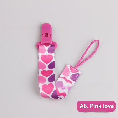 attache tetine amour rose