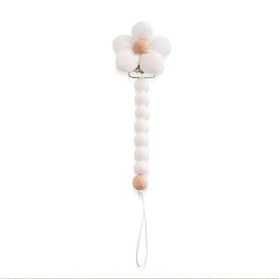 attache tetine blanche