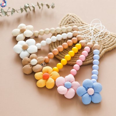 Attache tétine Fleur Baby Flower - bebemam.com
