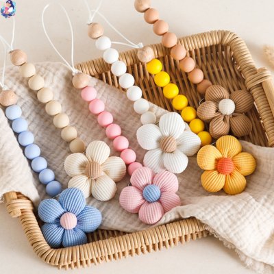Attache tétine Fleur Baby Flower - bebemam.com