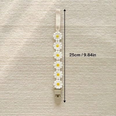 attache tetine jaune