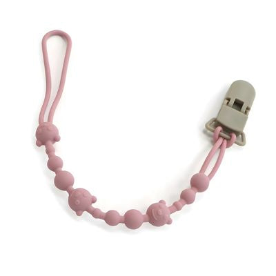 attache tetine violet