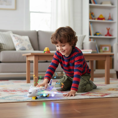 avion jouet eclairage led