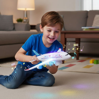 avion jouet lumineux