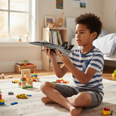 avion jouet stimule la naration