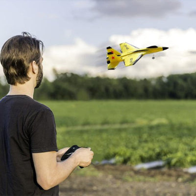 avion telecommande couleur haute visibilite