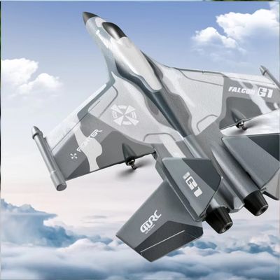 avion telecommande gris