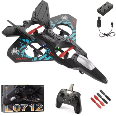 avion telecommande noir