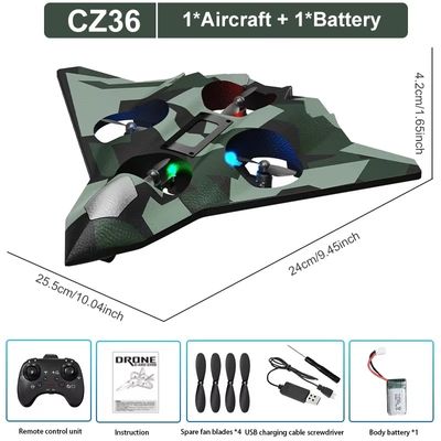 avion telecommande vert fonce