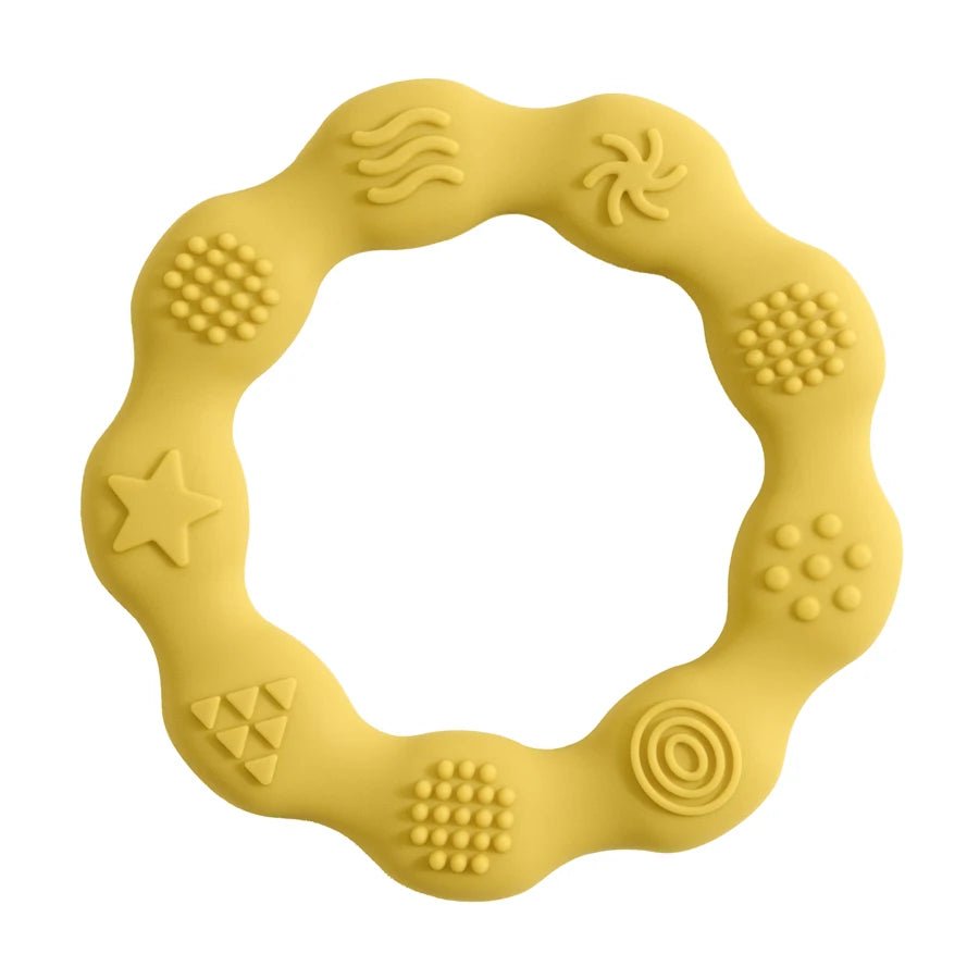 Baby Teether Health Care Molar Toy Tactile Cognition Food Grade Silicone Newborn Grip Teething Toys Baby Shower Gift BPA Free - bebemam.com
