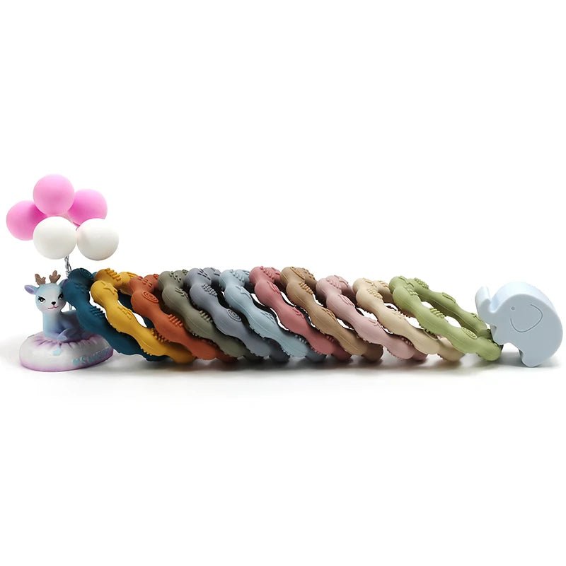 Baby Teether Health Care Molar Toy Tactile Cognition Food Grade Silicone Newborn Grip Teething Toys Baby Shower Gift BPA Free - bebemam.com