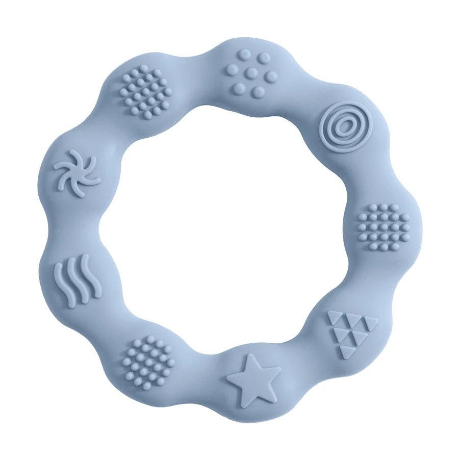 Baby Teether Health Care Molar Toy Tactile Cognition Food Grade Silicone Newborn Grip Teething Toys Baby Shower Gift BPA Free - bebemam.com