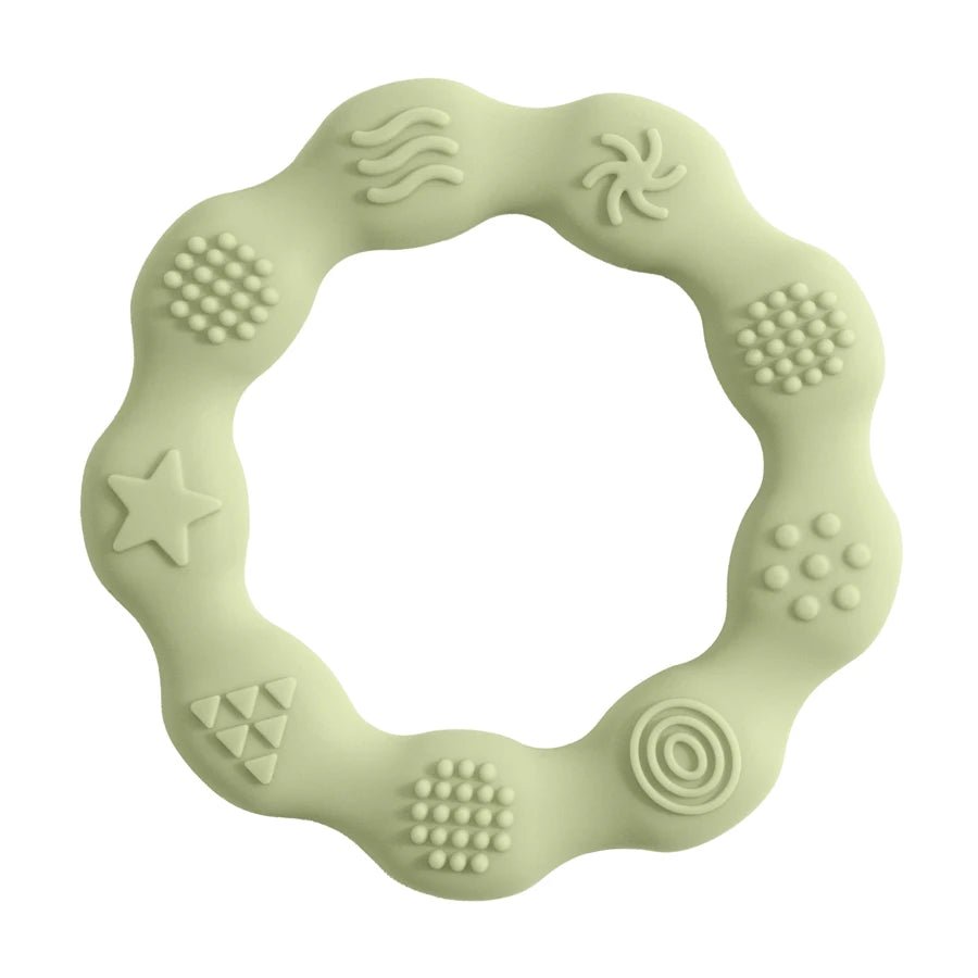 Baby Teether Health Care Molar Toy Tactile Cognition Food Grade Silicone Newborn Grip Teething Toys Baby Shower Gift BPA Free - bebemam.com