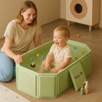 baignoire bebe design ergonomique