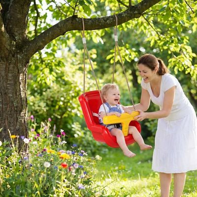 Balançoire bébé | Sécurisée avec dossier
