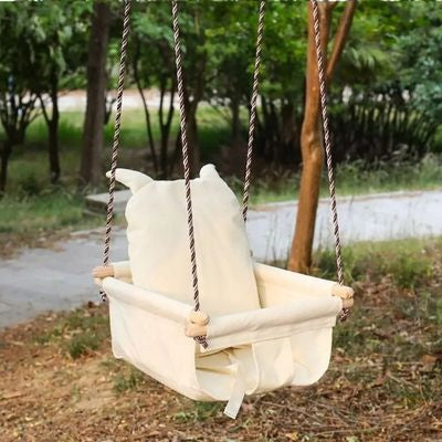 Balançoire suspendue en bois | Certifiée CE