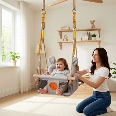 balancoire suspendue en tissu securisee