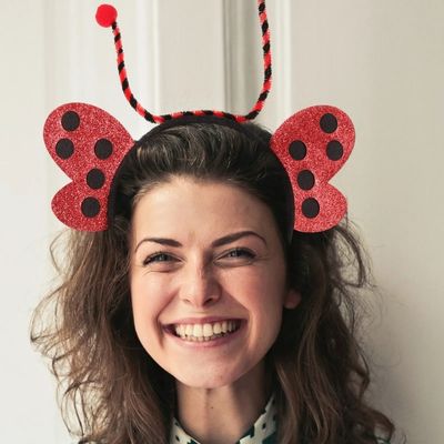 bandeau cheveux coccinelle fabrication soignees