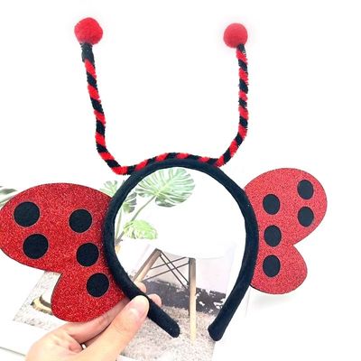 bandeau cheveux coccinelle rouge
