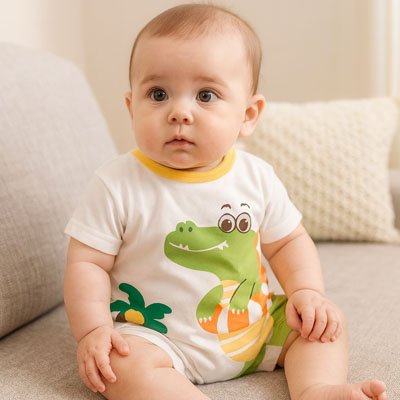 barboteuse​ design imprime ludique