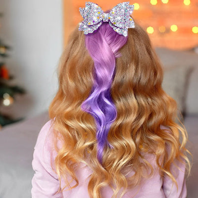 barrette cheveux violet