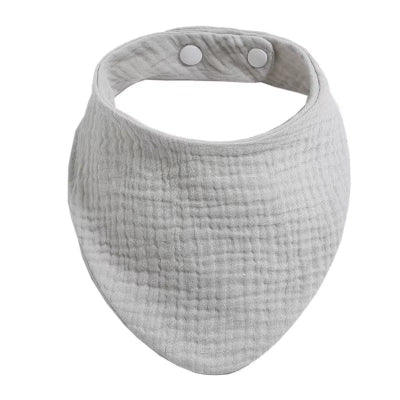 bavoir bandana gris