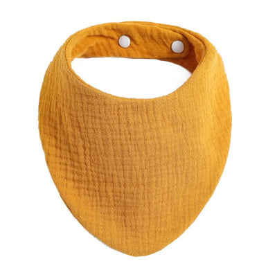 bavoir bandana jaune